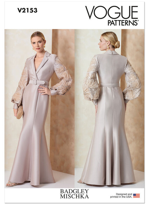 Vogue Patterns 2153 Misses' Evening Gown by Badgley Mischka from Jaycotts Sewing Supplies