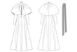 Vogue Patterns 2156 Misses' Evening Dress with Portrait Collar and Tie Belt from Jaycotts Sewing Supplies