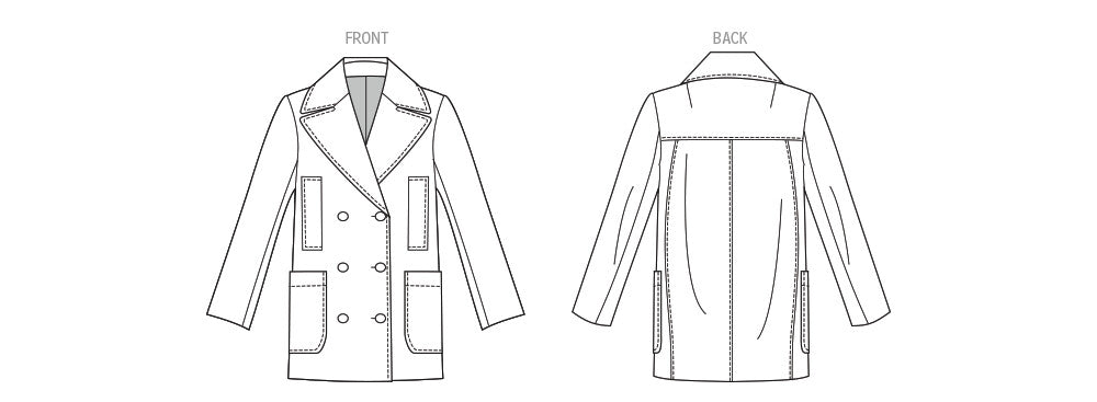 Vogue Patterns 2159 Misses' Double-Breasted Jacket from Jaycotts Sewing Supplies