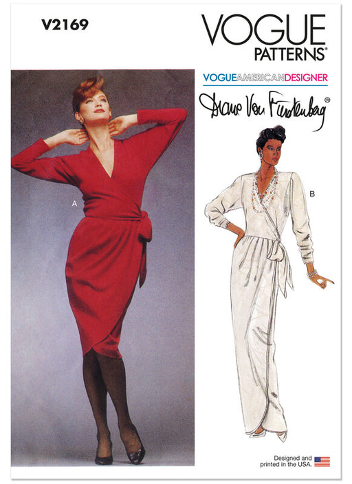 Vogue Patterns 2169 Vintage Wrap Dress by Diane von Furstenberg from Jaycotts Sewing Supplies