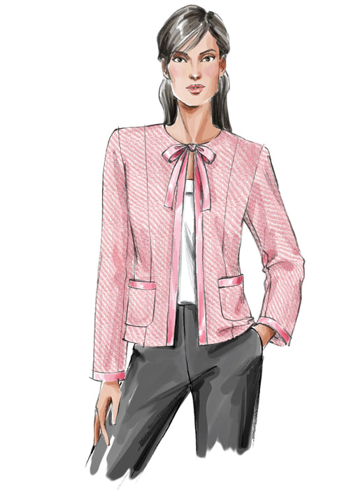 Vogue Pattern 7975 Lined jacket in two lengths from Jaycotts Sewing Supplies