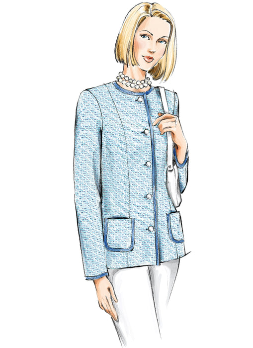 Vogue Pattern 7975 Lined jacket in two lengths from Jaycotts Sewing Supplies