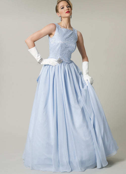 Vogue Pattern 8729  Vintage 1950's Wedding Dress and Underskirt from Jaycotts Sewing Supplies