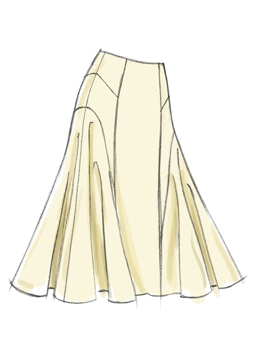 Vogue Pattern 8750 Misses' Skirt | Easy from Jaycotts Sewing Supplies