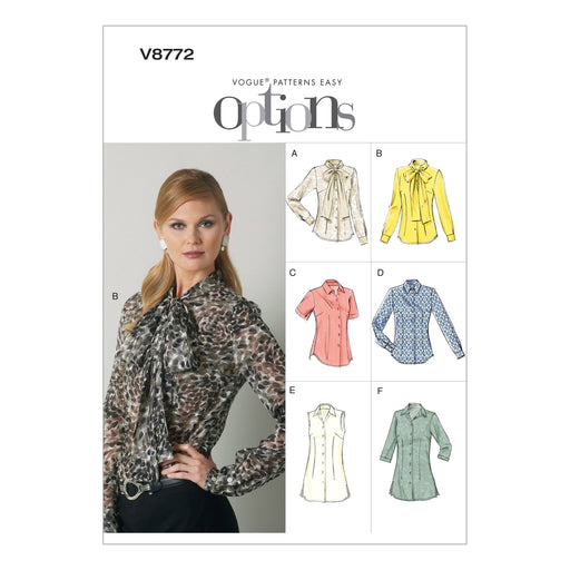 Vogue Pattern 8772 Misses' Blouse | Easy from Jaycotts Sewing Supplies