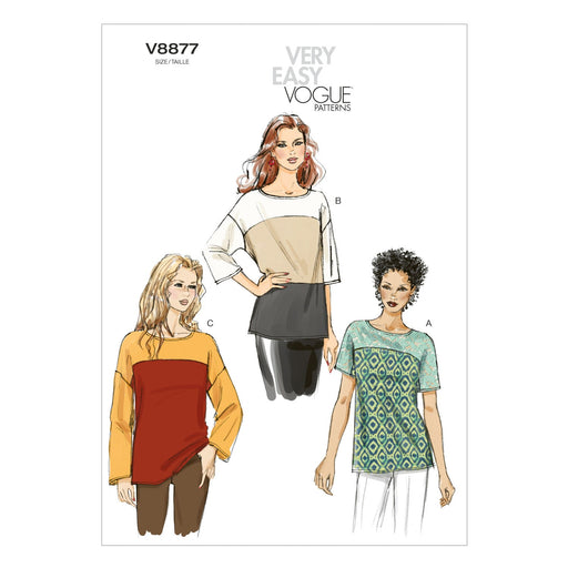 Vogue Pattern 8877 Misses' Top Very Easy from Jaycotts Sewing Supplies