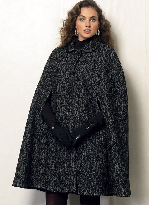 Vogue Pattern 8959 Misses' Cape | Very Easy from Jaycotts Sewing Supplies