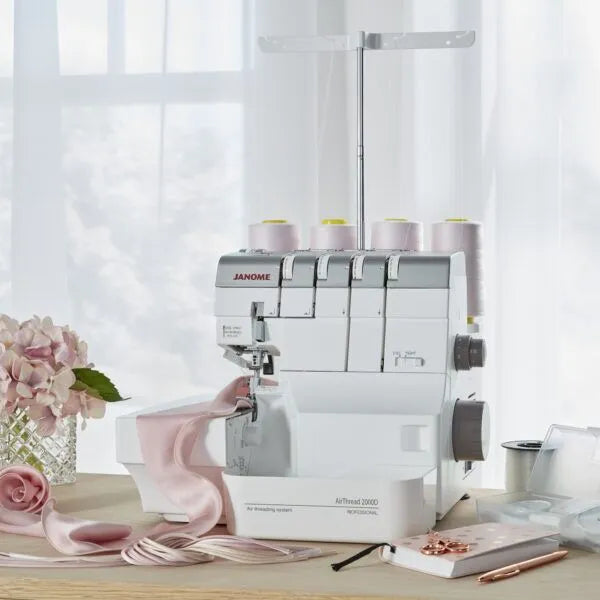 Janome AT2000D Air Thread Overlocker Save £250 from Jaycotts Sewing Supplies