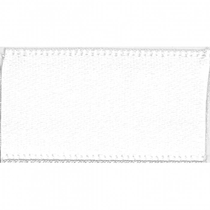 Berisfords 5m pack White Satin Ribbon from Jaycotts Sewing Supplies