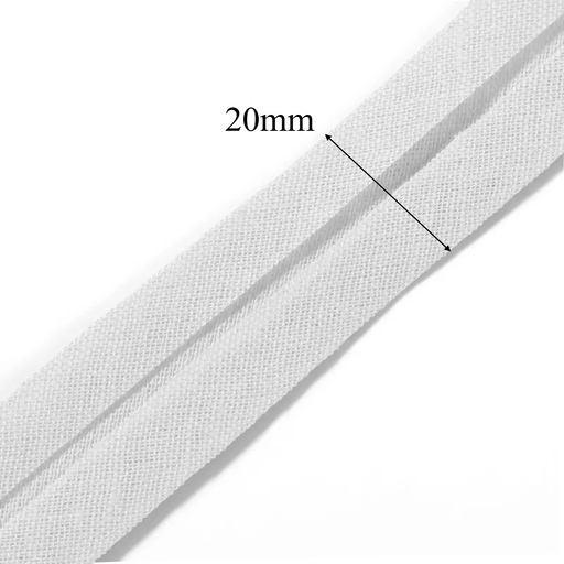 Prym Bias Binding 100% Cotton in White from Jaycotts Sewing Supplies