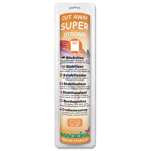 Madeira Cut Away Stabilizer | Super Strong from Jaycotts Sewing Supplies