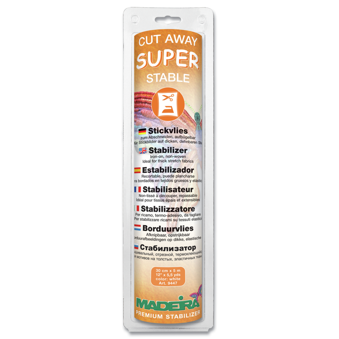 Madeira Cut Away Stabilizer | Super Stable from Jaycotts Sewing Supplies