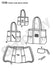 Simplicity Pattern 1338 Tote Bags in 3 Sizes, Backpack & Coin Purse from Jaycotts Sewing Supplies