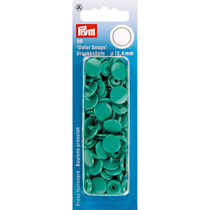 Prym Colour Snaps - Green from Jaycotts Sewing Supplies