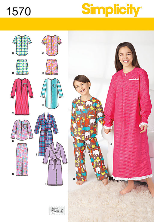 Simplicity Pattern 1570 Child's, girls' and boys' pants, shorts, from Jaycotts Sewing Supplies