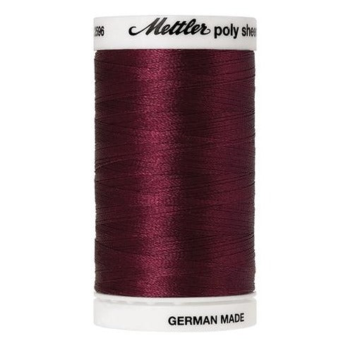 Polysheen Embroidery Thread 800m #2222 Burgundy from Jaycotts Sewing Supplies