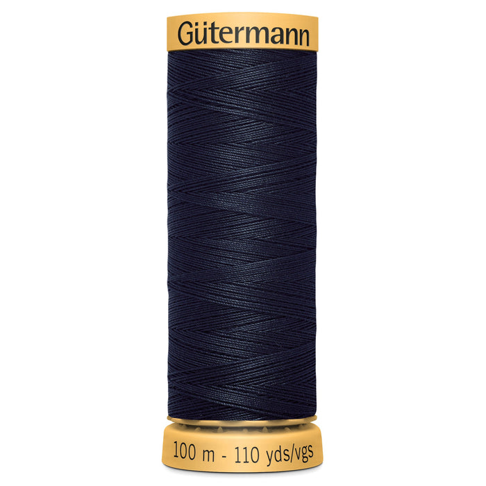 Gutermann Natural Cotton, 6210 Dark Navy from Jaycotts Sewing Supplies