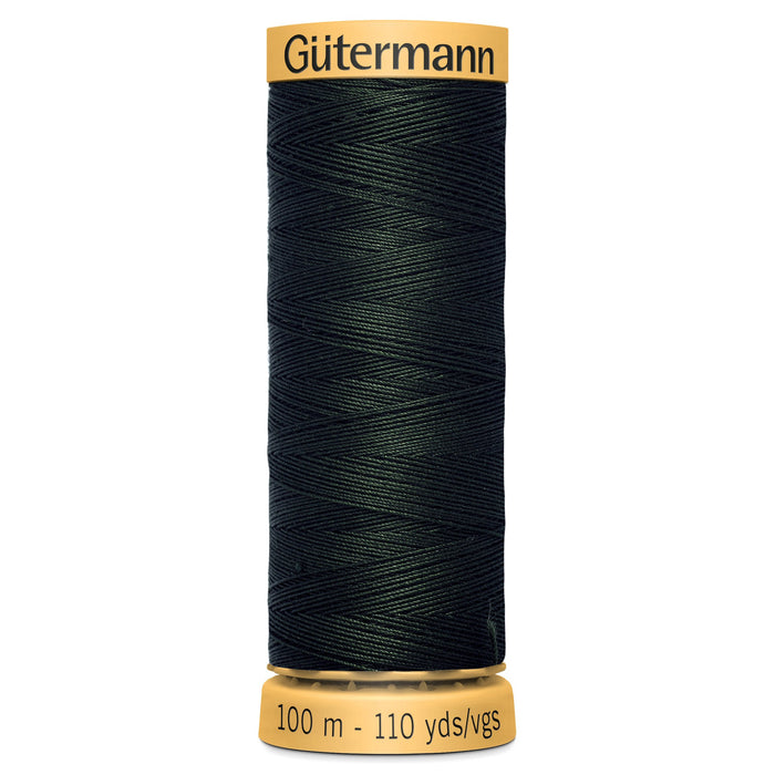 Gutermann Natural Cotton, 8812 Very Dark Green from Jaycotts Sewing Supplies