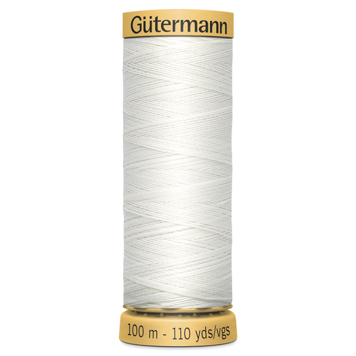 Gutermann Natural Cotton - 5709 WHITE from Jaycotts Sewing Supplies