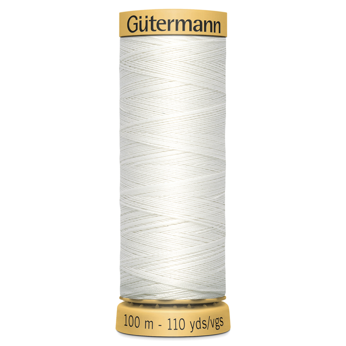 Gutermann Natural Cotton - 5709 WHITE from Jaycotts Sewing Supplies