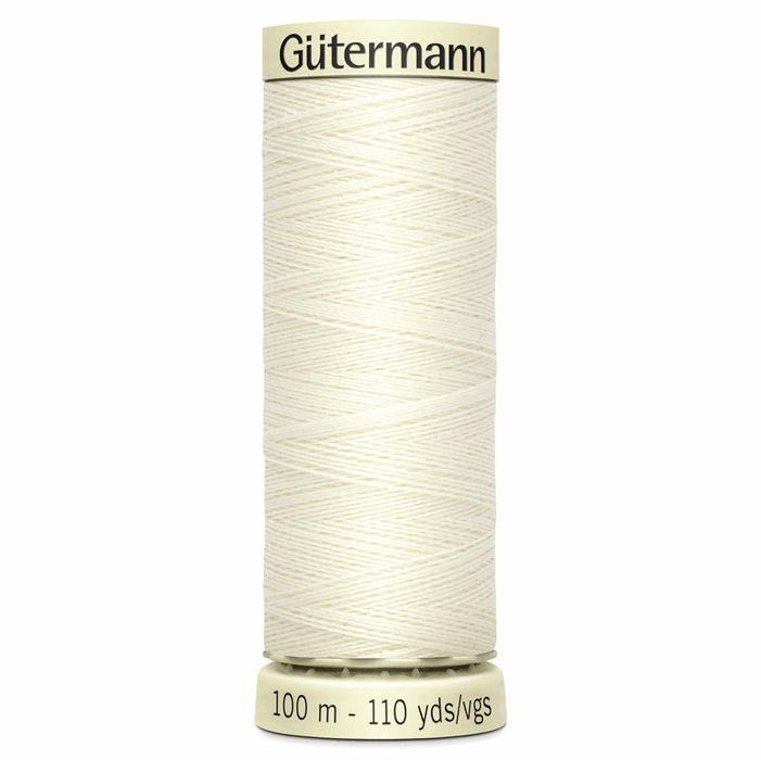 Sew-All Polyester Sewing Thread - Colour: #1 Ivory from Jaycotts Sewing Supplies