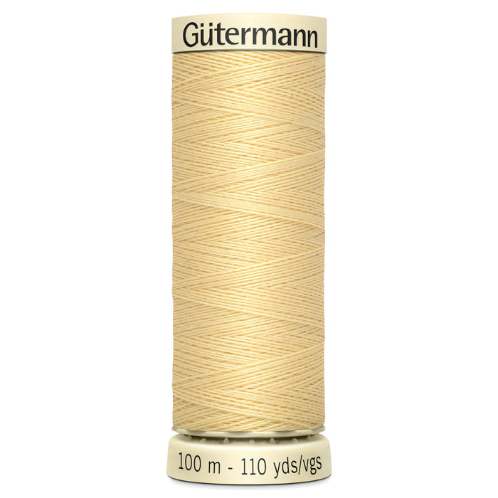 Sew-All Polyester Sewing Thread - Colour: #325 Creamy Yellow from Jaycotts Sewing Supplies