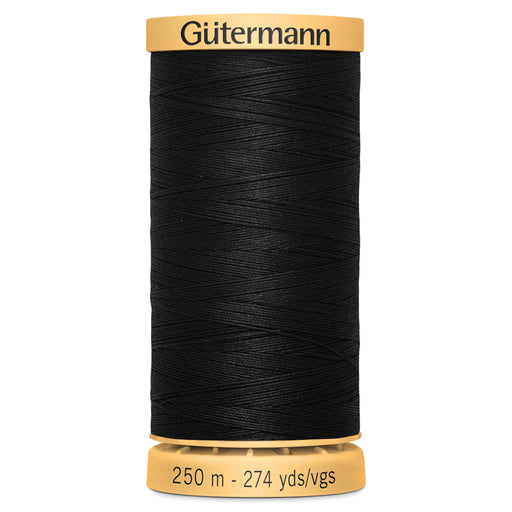 Gutermann Natural Cotton - 5201 Black from Jaycotts Sewing Supplies