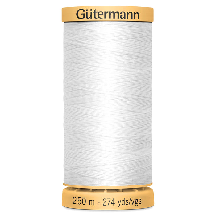 Gutermann Natural Cotton - 5709 WHITE from Jaycotts Sewing Supplies