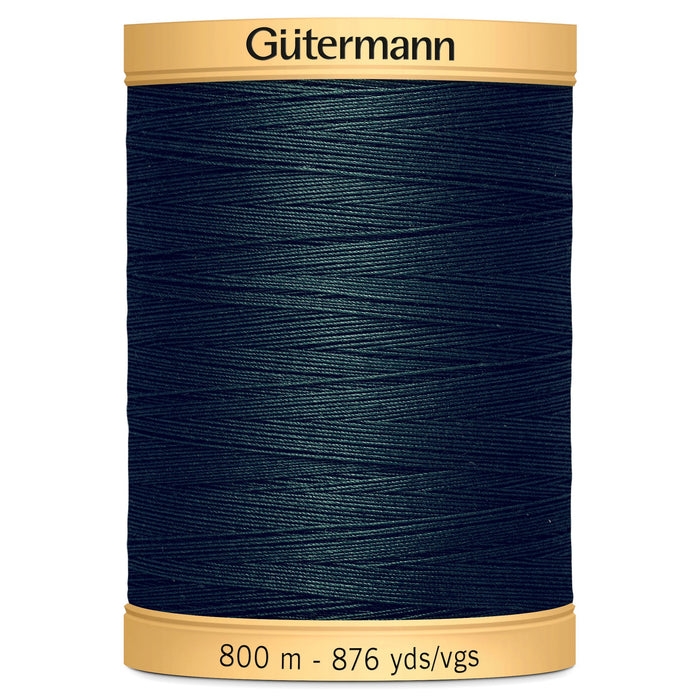 Gutermann Natural Cotton, 8113 dark green from Jaycotts Sewing Supplies