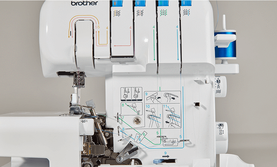Brother 3034DWT Overlocker with table and feet from Jaycotts Sewing Supplies