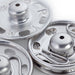 Detail showing quality Prym Silver Metal Press Studs, Sew On type from Jaycotts Sewing Supplies