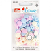 Prym Colour Snaps - pale pink / light blue/ pearl from Jaycotts Sewing Supplies