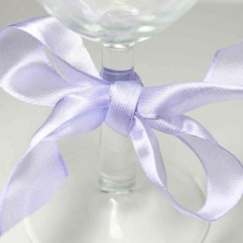 Wired Edge Organza Ribbon | pale lilac  | 25m roll from Jaycotts Sewing Supplies