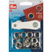 PRYM Metal Eyelets Silver colour, Non-Sew from Jaycotts Sewing Supplies
