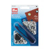 PRYM Metal Eyelets Silver colour, Non-Sew from Jaycotts Sewing Supplies