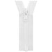 YKK Open End Zip - Medium Plastic | colour 501 White from Jaycotts Sewing Supplies