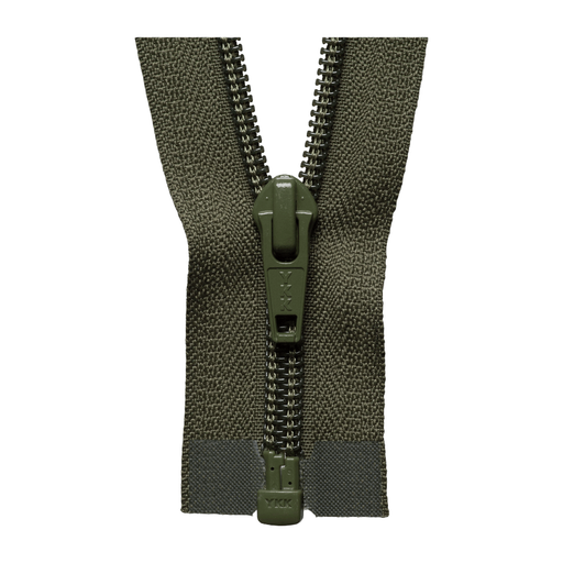 Open End Zip - Medium Nylon | Colour 566 Khaki from Jaycotts Sewing Supplies