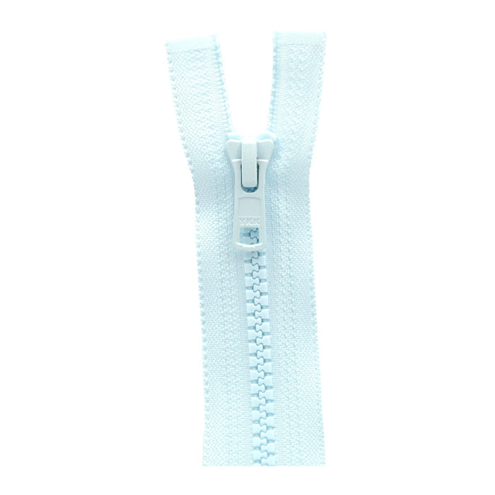 YKK Open End Zip - Medium Plastic | colour 541 Pale Blue from Jaycotts Sewing Supplies