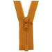 YKK Open End Zip - Medium Plastic | colour 848 Gold from Jaycotts Sewing Supplies