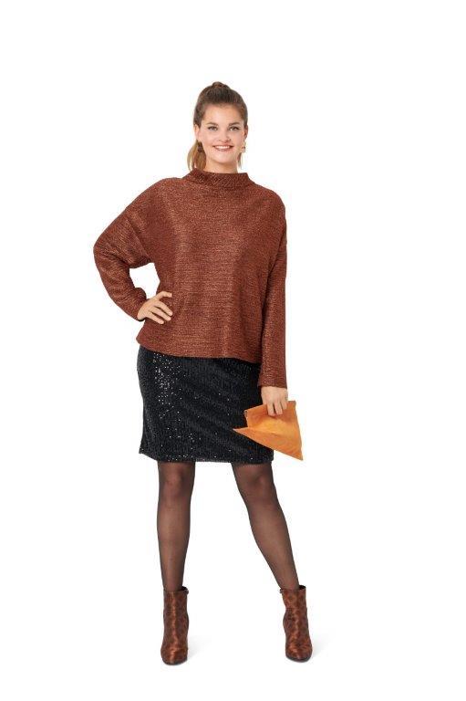 Burda Sewing Pattern 6087 Top, Dress – Figure Fitting from Jaycotts Sewing Supplies