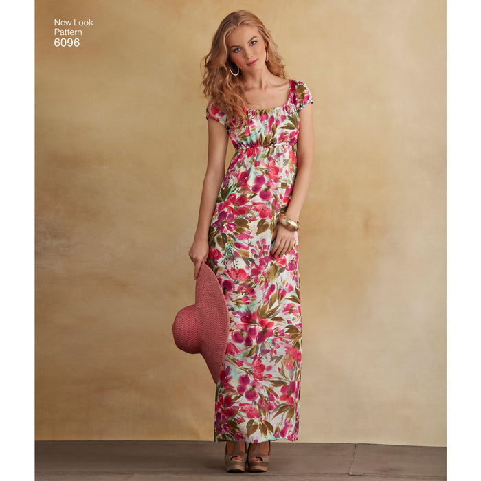 New Look 6096 Misses' Summer Dress Patttern from Jaycotts Sewing Supplies