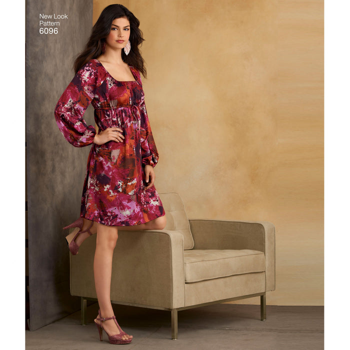 New Look 6096 Misses' Summer Dress Patttern from Jaycotts Sewing Supplies