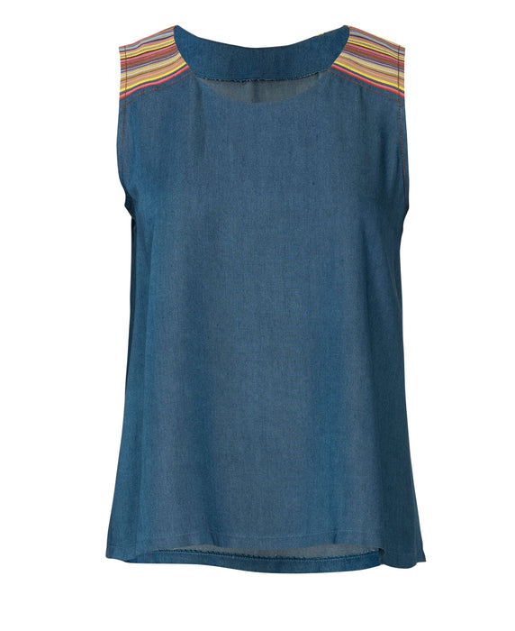 Burda Pattern 6201  Tank Top – Flared Form
 –  Waistband and Tie from Jaycotts Sewing Supplies