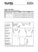 Burda Pattern 6204  Blouse Shirt – Over-cut Shoulders – 
V-neck in Front or Back from Jaycotts Sewing Supplies