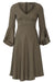 Burda Pattern 6205  Dress with Empire Waist – Bell-shaped Skirt from Jaycotts Sewing Supplies