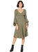 Burda Pattern 6205  Dress with Empire Waist – Bell-shaped Skirt from Jaycotts Sewing Supplies