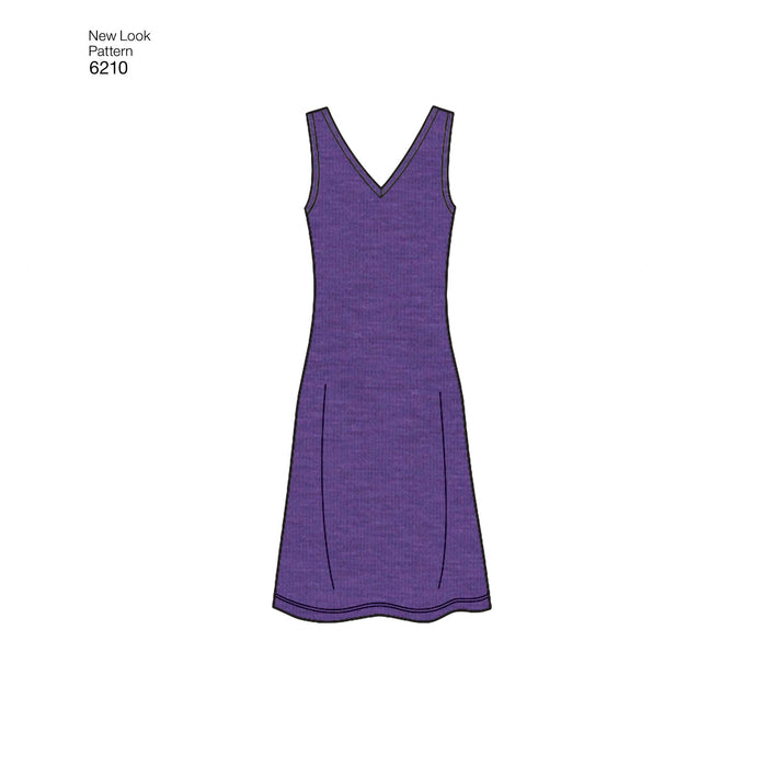 NL6210 Misses' Knit Dress in Two Lengths from Jaycotts Sewing Supplies