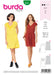 Burda Pattern 6221  Dress – Sleeveless – V-Neck
 with Flounce – Casual Cut from Jaycotts Sewing Supplies
