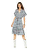 Burda Pattern 6240  Dress with Button Fastening –
 Stand Collar – Frills from Jaycotts Sewing Supplies