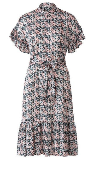 Burda Pattern 6240  Dress with Button Fastening –
 Stand Collar – Frills from Jaycotts Sewing Supplies